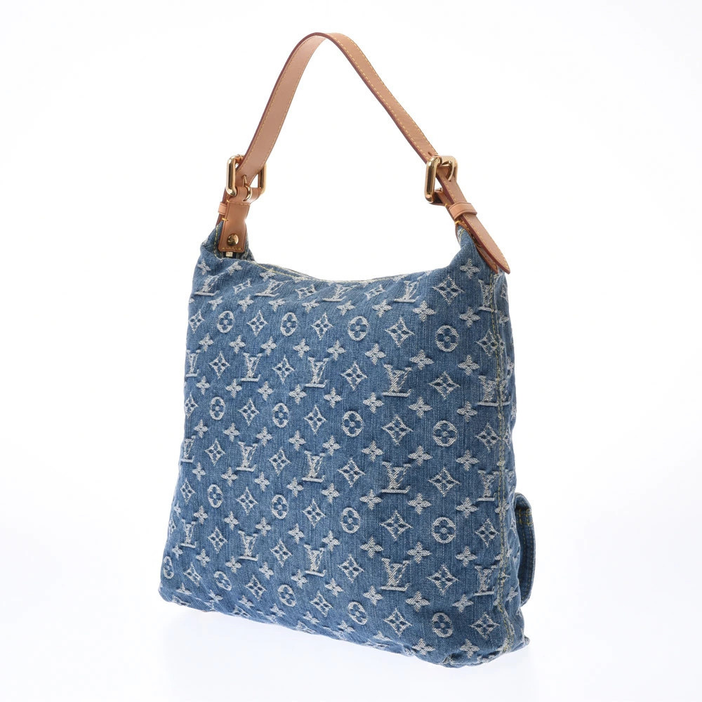 Louis Vuitton Baggy Hobo Bag Monogram Denim Blue